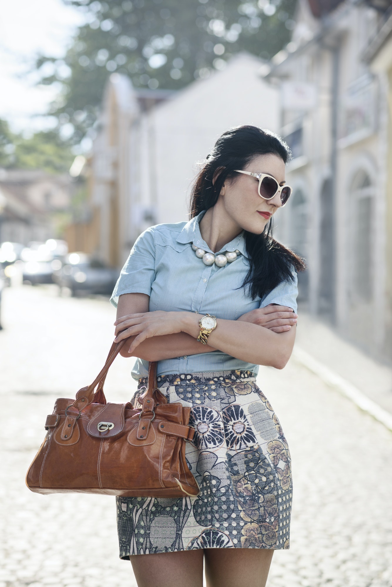 Fashionable woman on the street
